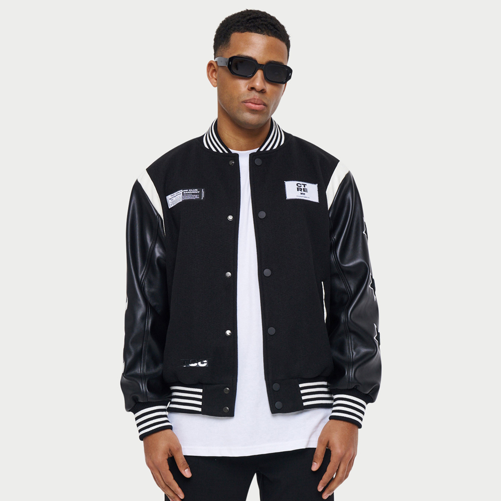 Bomber Style Varsity Jacket