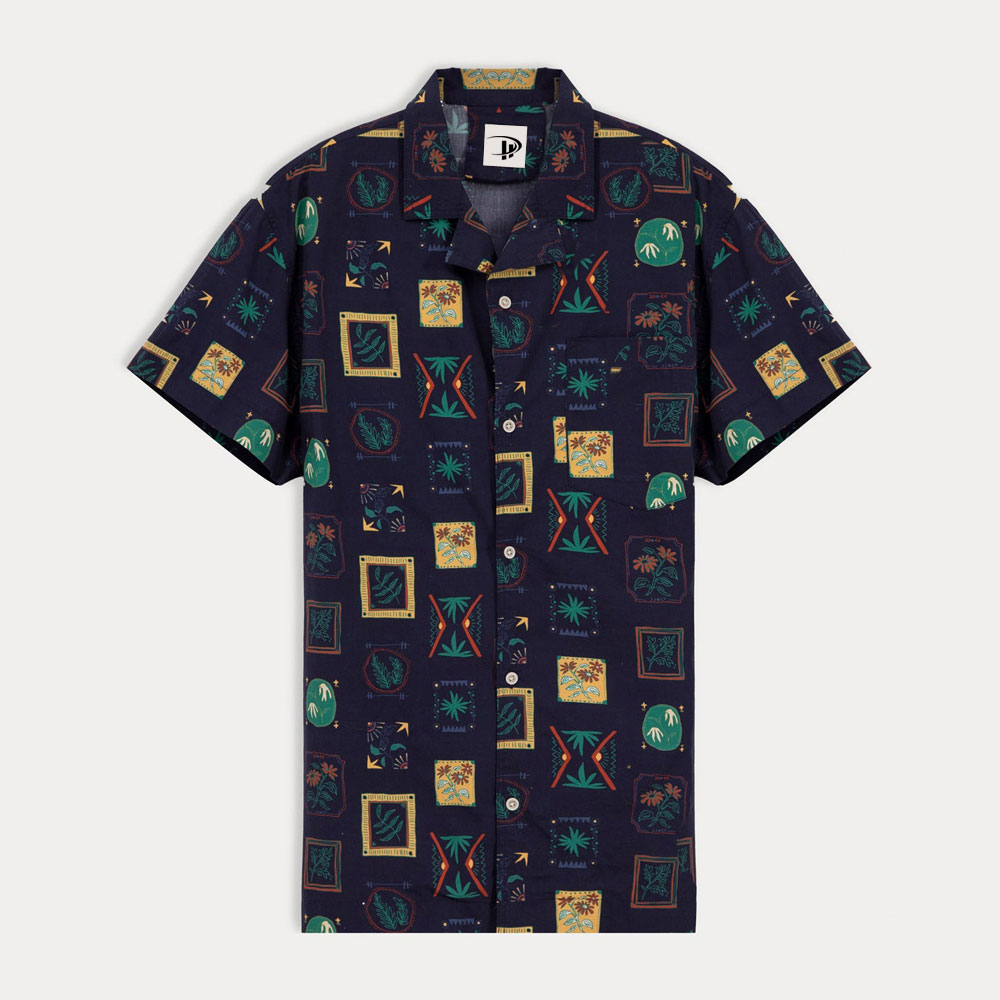Digital Printing Summer Men Plus Size Shirt