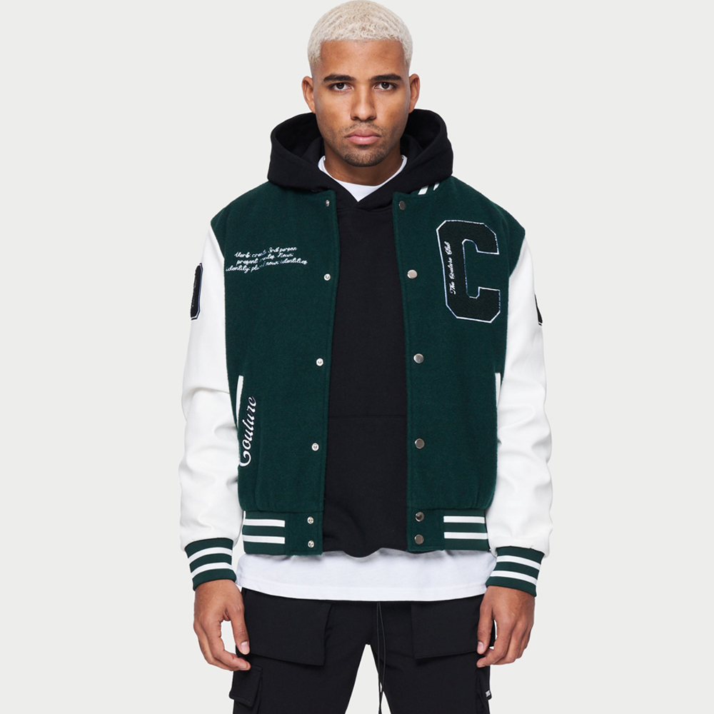 Bomber Style Varsity Jacket