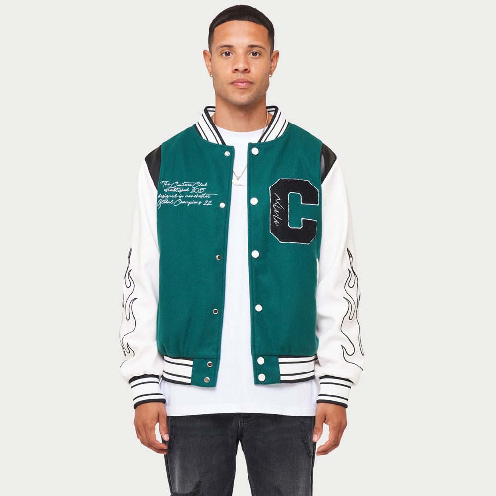 Bomber Style Varsity Jacket